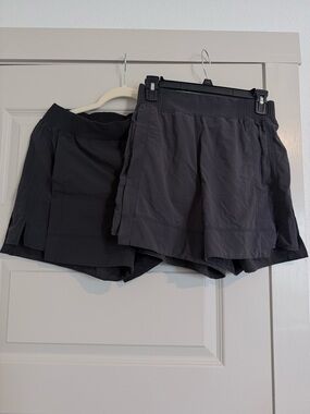 Women's Black Athletic Shorts - Lightweight Active Shorts